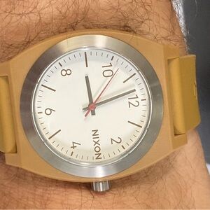 Nixon Time Teller Opp, SeaTrees recycled ocean plastic, sold out color “grit”